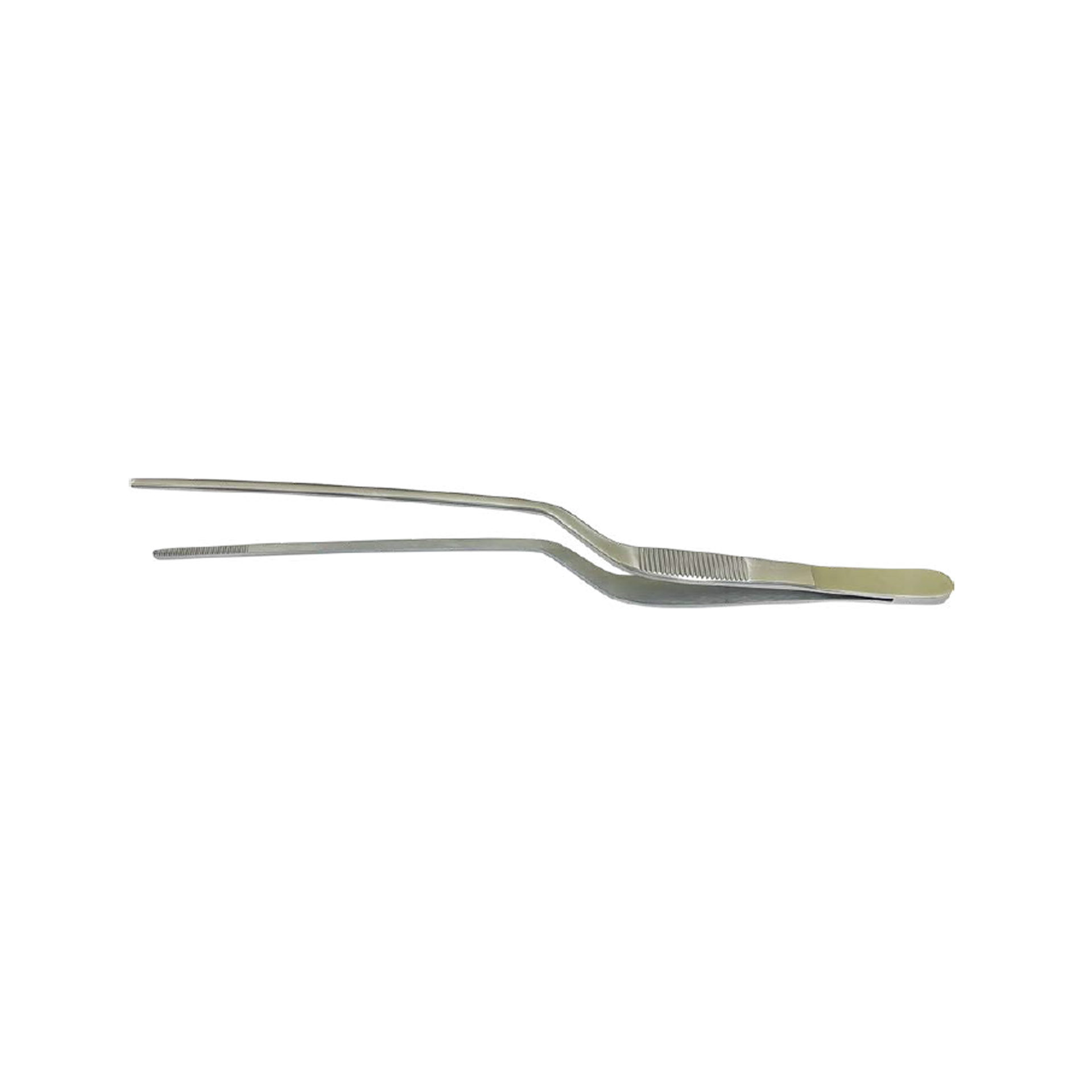 Chef Plating Offset Tweezers, Stainless Steel 14cm