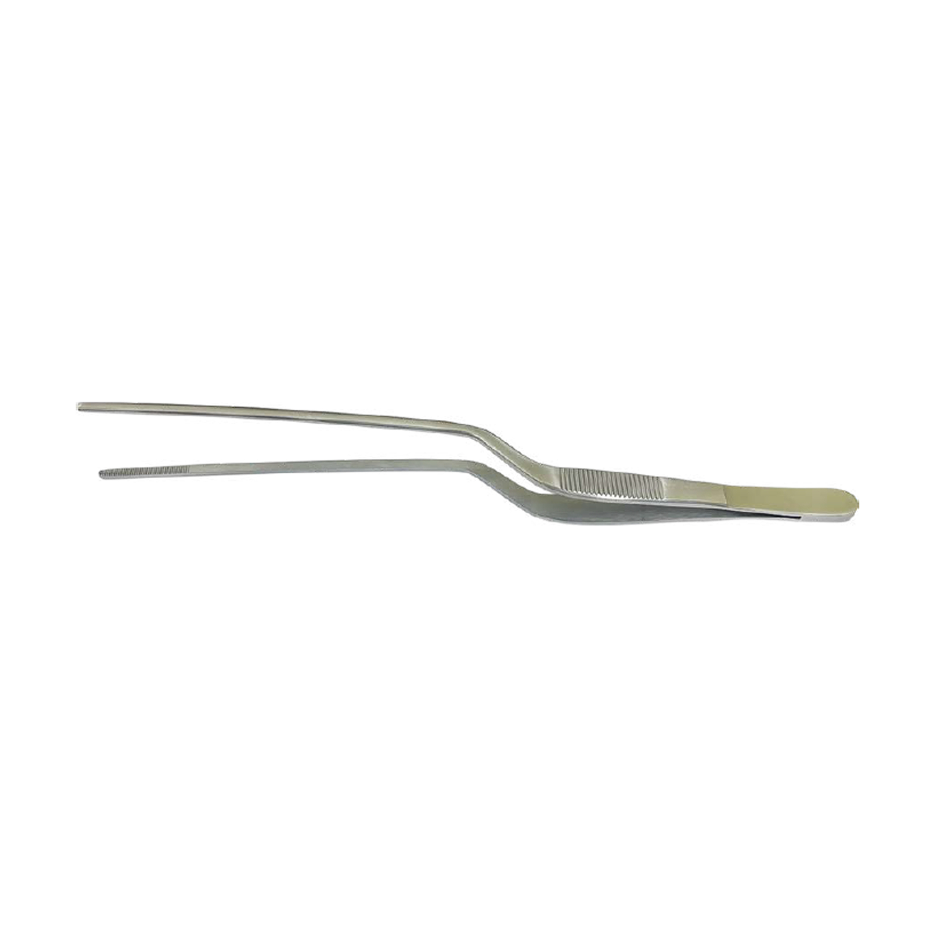 Chef Plating Offset Tweezers, Stainless Steel 17cm